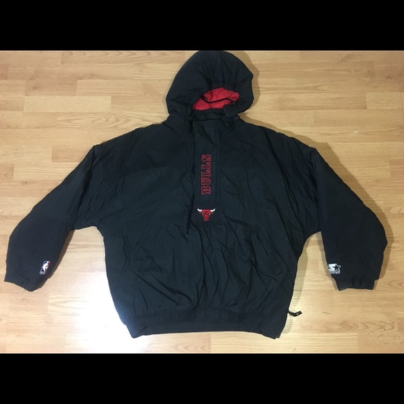 bulls starter jacket pullover